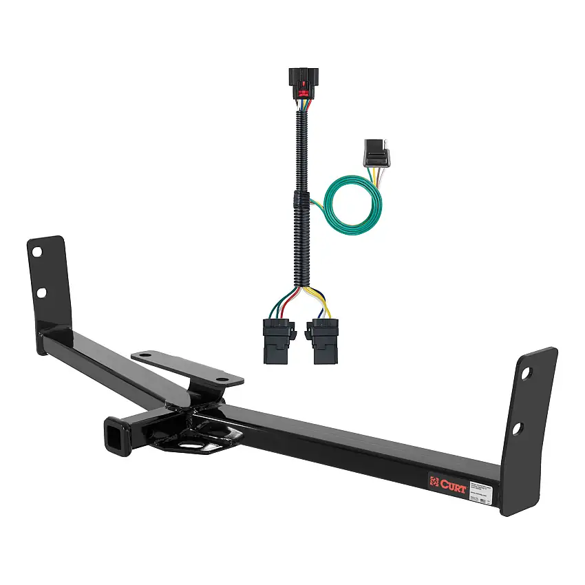 18 - 24 Chevrolet Equinox Curt 1-1/4", Class 2 Trailer Tow Hitch + 4-flat Wiring Kit 12291