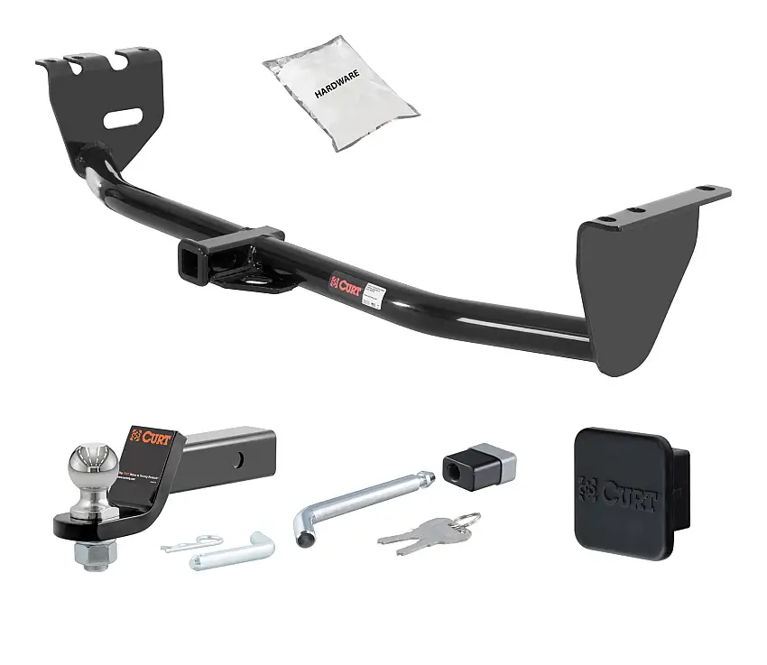 03 - 07 Volvo XC70 -- 1.25in. CURT Trailer Hitch + Ball Mount + Cover + Lock Kit by CURT HWA2562