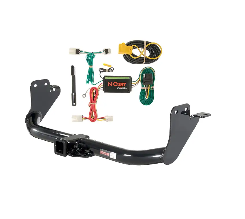 11 - 12 Mitsubishi RVR Curt 2", Class 3 Trailer Tow Hitch + 4-flat Wiring Kit 13079