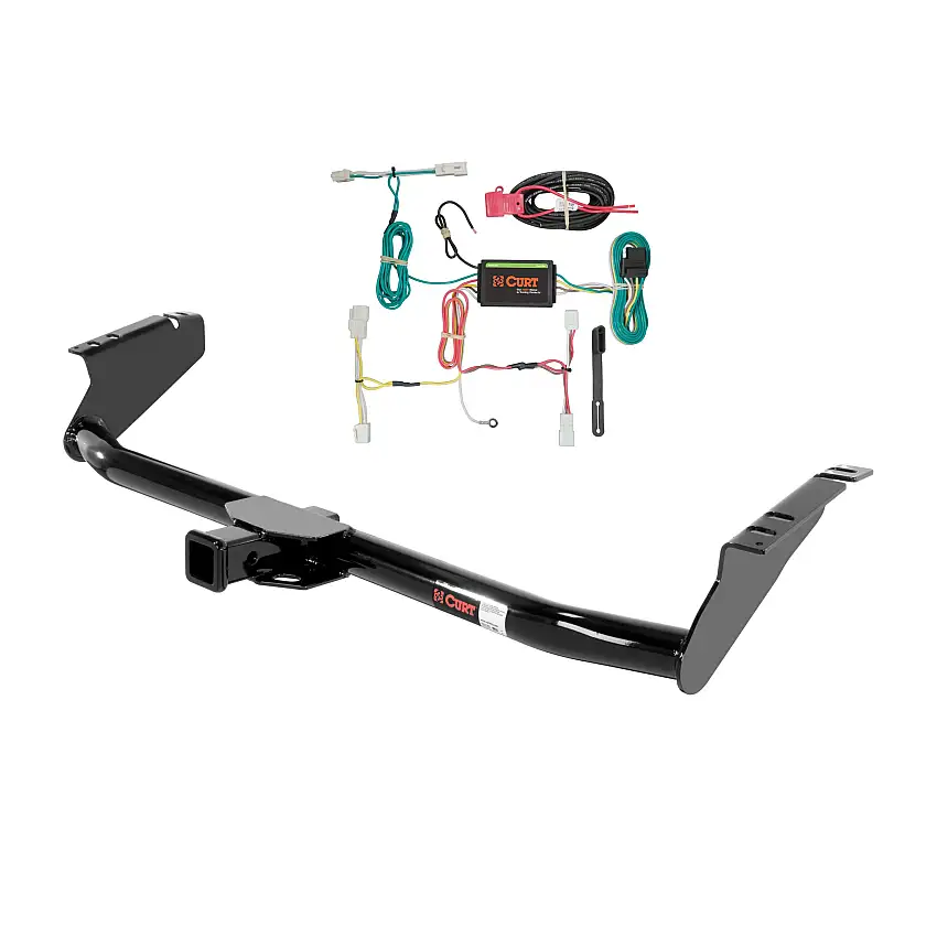 15 - 20 Toyota Sienna Curt 2", Class 3 Trailer Tow Hitch + 4-flat Wiring Kit 13105