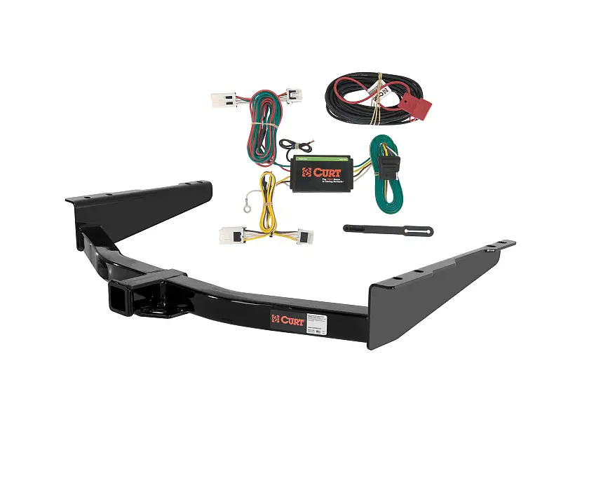 12 - 21 Nissan NV1500 Curt 2", Class 3 Trailer Tow Hitch + 4-flat Wiring Kit 13109