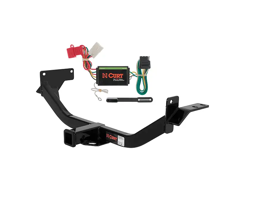 06 - 11 Mitsubishi Endeavor Curt 2", Class 3 Trailer Tow Hitch + 4-flat Wiring Kit 13113