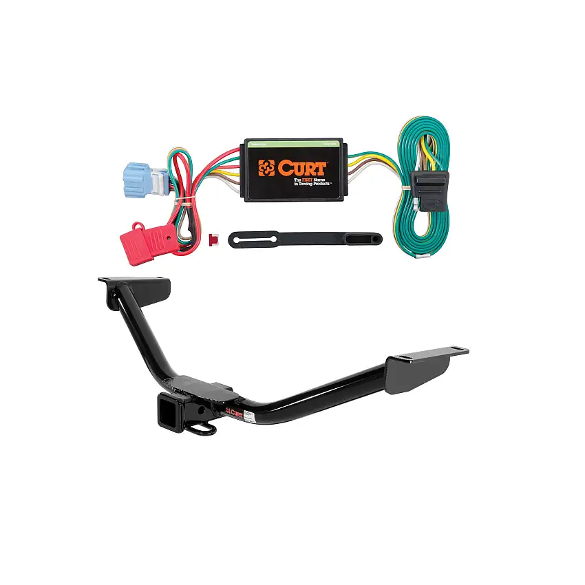 10 - 12 Acura RDX Curt 2", Class 3 Trailer Tow Hitch + 4-flat Wiring Kit 13154