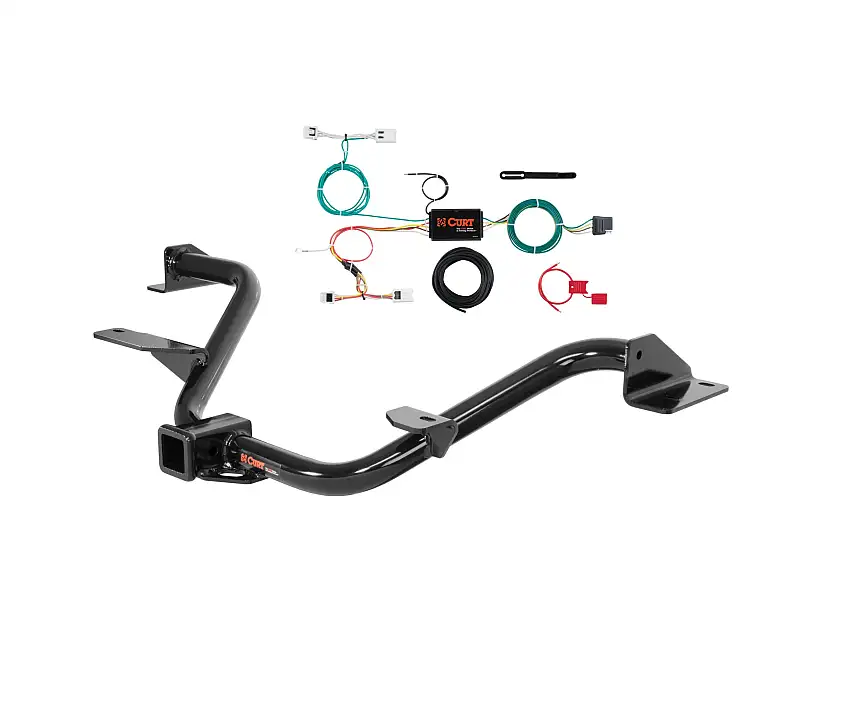 15 - 18 Chevrolet City Express Curt 2", Class 3 Trailer Tow Hitch + 4-flat Wiring Kit 13165