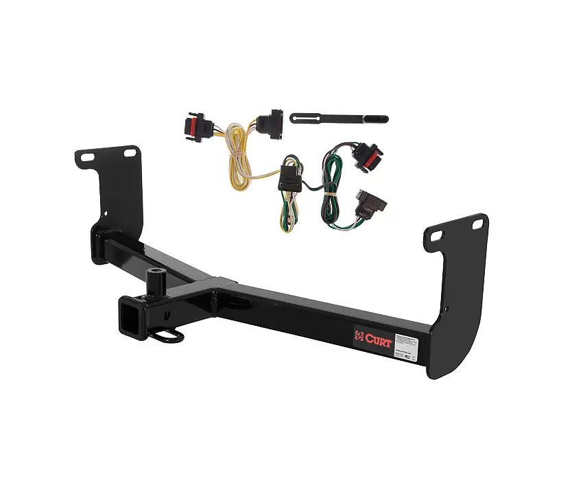 05 - 10 Dodge Dakota Curt 2", Class 3 Trailer Tow Hitch + 4-flat Wiring Kit 13230