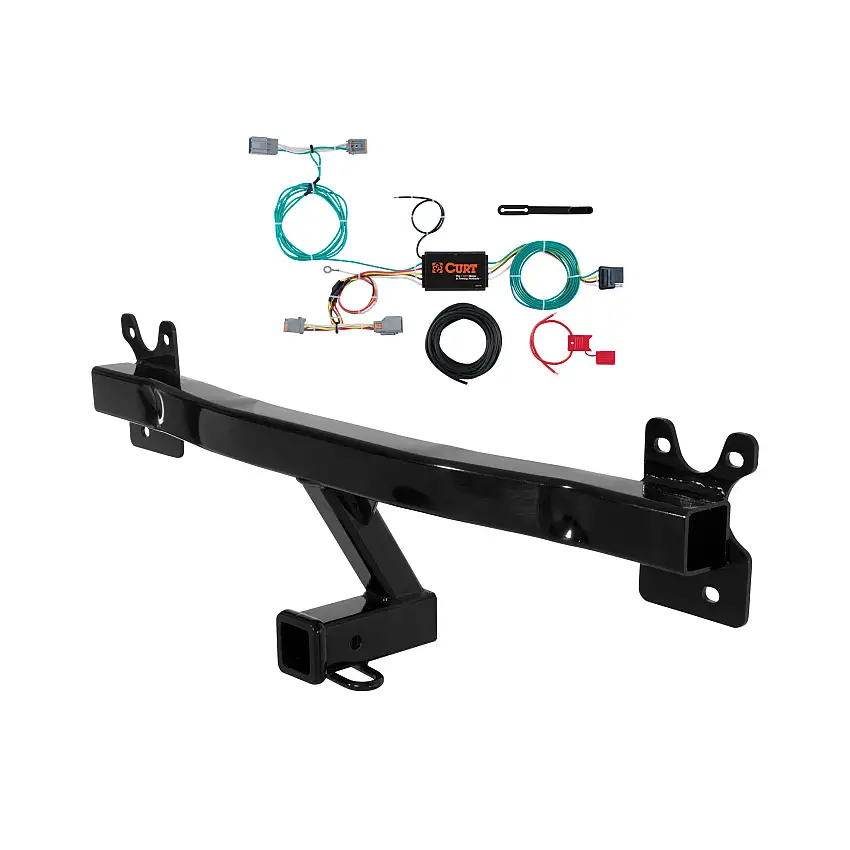 15 - 18 Volvo V60 Cross Country Curt 2", Class 3 Trailer Tow Hitch + 4-flat Wiring Kit 13266