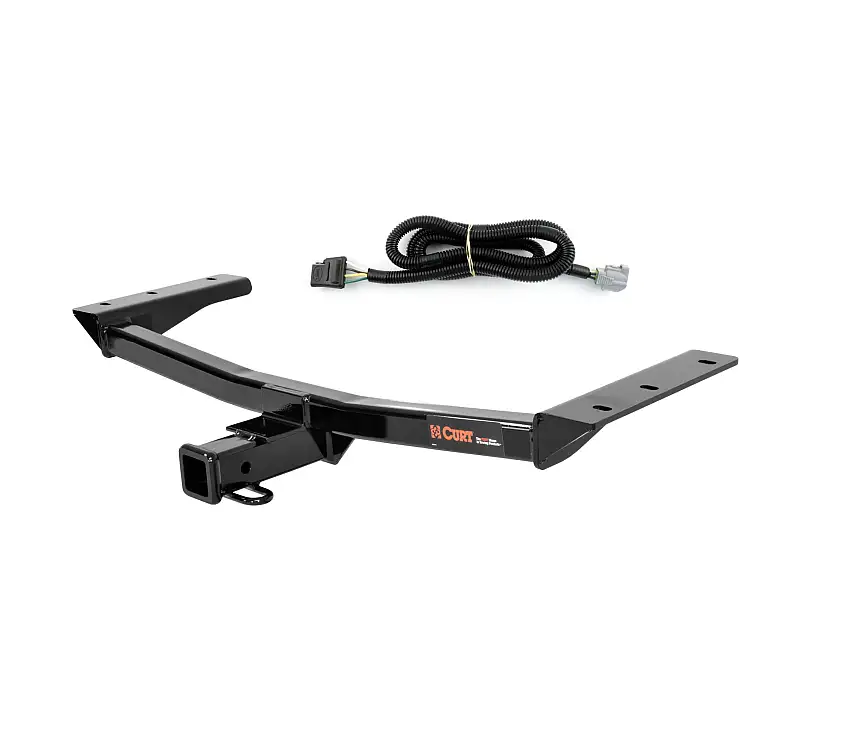 16 - 19 Lexus RX350 w/ Factory Tow Package & Excluding F Sport Curt 2", Class 3 Trailer Tow Hitch + 4-flat Wiring Kit 13272