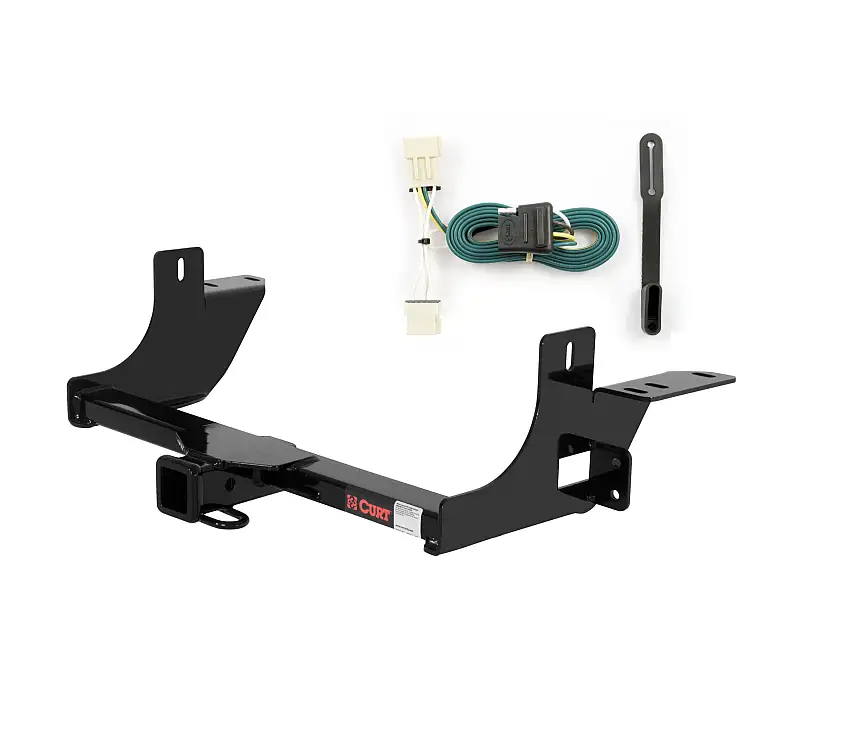 06 - 09 Chevrolet Uplander 121" wheelbase only Curt 2", Class 3 Trailer Tow Hitch + 4-flat Wiring Kit 13336