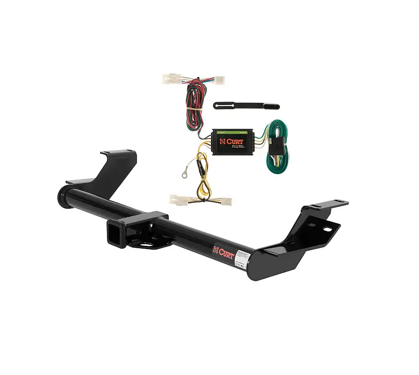 02 - 05 Kia Sedona Curt 2", Class 3 Trailer Tow Hitch + 4-flat Wiring Kit 13340