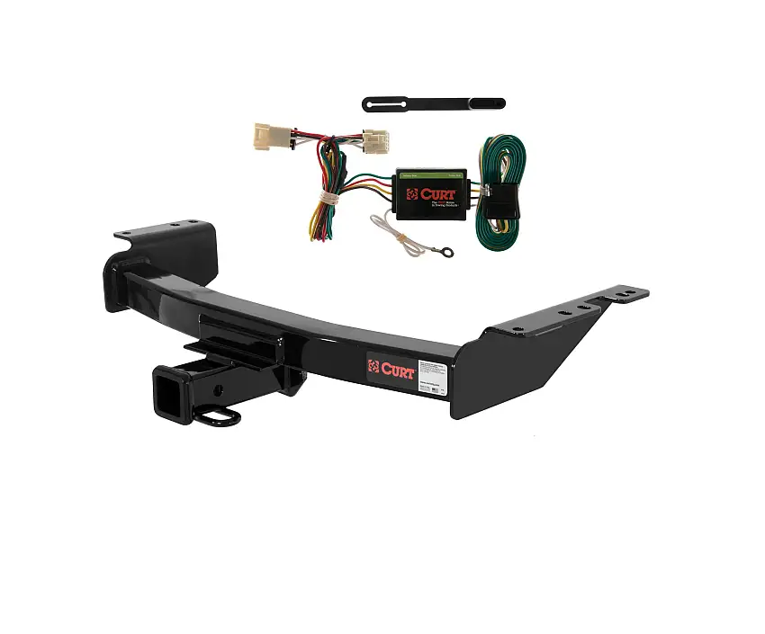 97 - 04 Oldsmobile Silhouette Curt 2", Class 3 Trailer Tow Hitch + 4-flat Wiring Kit 13344