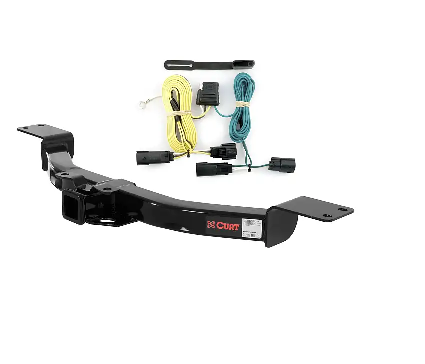 07 - 10 Saturn Outlook Curt 2", Class 3 Trailer Tow Hitch + 4-flat Wiring Kit 13424