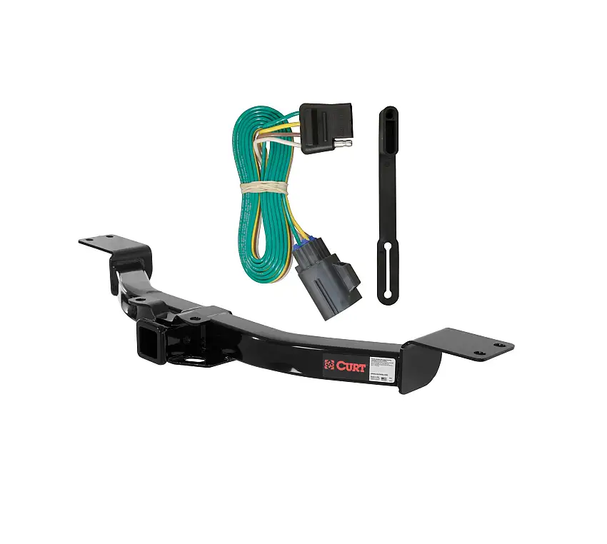13 - 17 Chevrolet Traverse Curt 2", Class 3 Trailer Tow Hitch + 4-flat Wiring Kit 13424-1