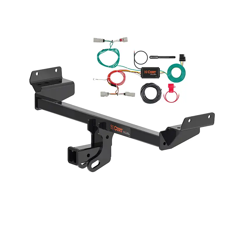 16 - 18 Lincoln MKX Curt 2", Class 3 Trailer Tow Hitch + 4-flat Wiring Kit 13452