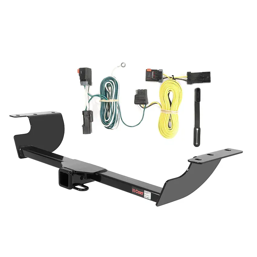 06 - 10 Dodge Charger Curt 2", Class 3 Trailer Tow Hitch + 4-flat Wiring Kit 13465