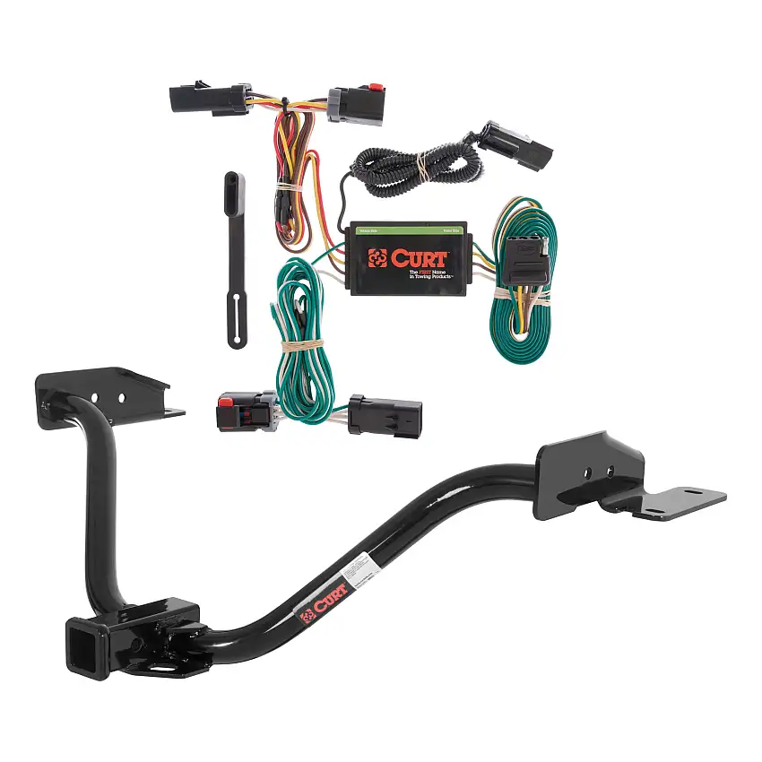 04 - 08 Chrysler Pacifica Excluding hybrid Curt 2", Class 3 Trailer Tow Hitch + 4-flat Wiring Kit 13529