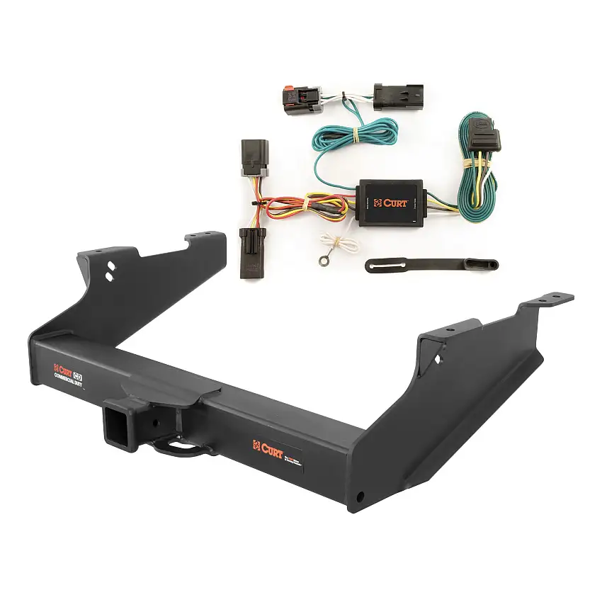03 - 08 Dodge Ram 1500 Will not fit with factory receiver (built in or after 11/02) Curt 2-1/2", Class 5 Trailer Tow Hitch + 4-flat Wiring Kit 15704