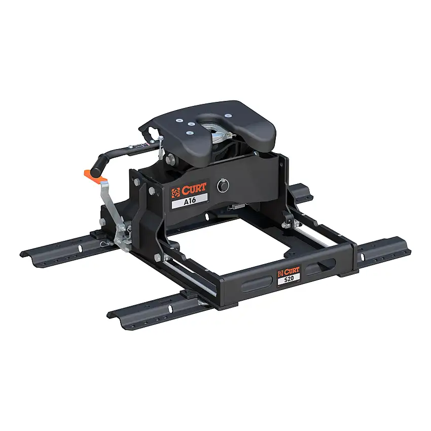 CURT 16K, 16K, A16 Sliding 5th Wheel Hitch with Rails, 16,000 lbs.