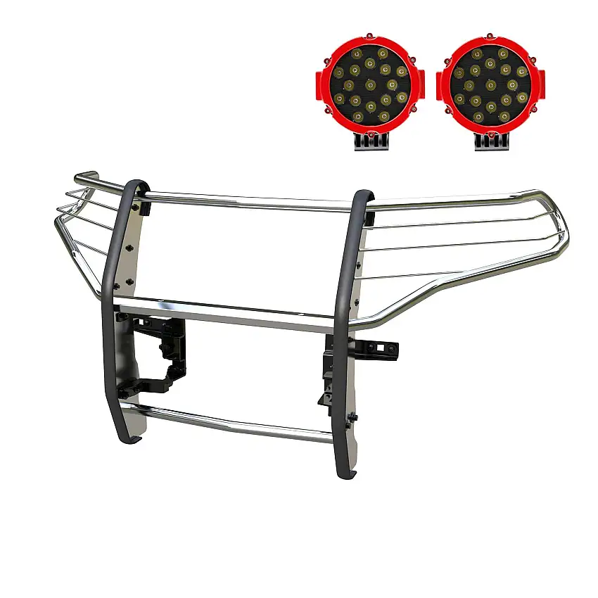Black Horse Off Road 17FJ31MSS-PLR Grille Guard Kit