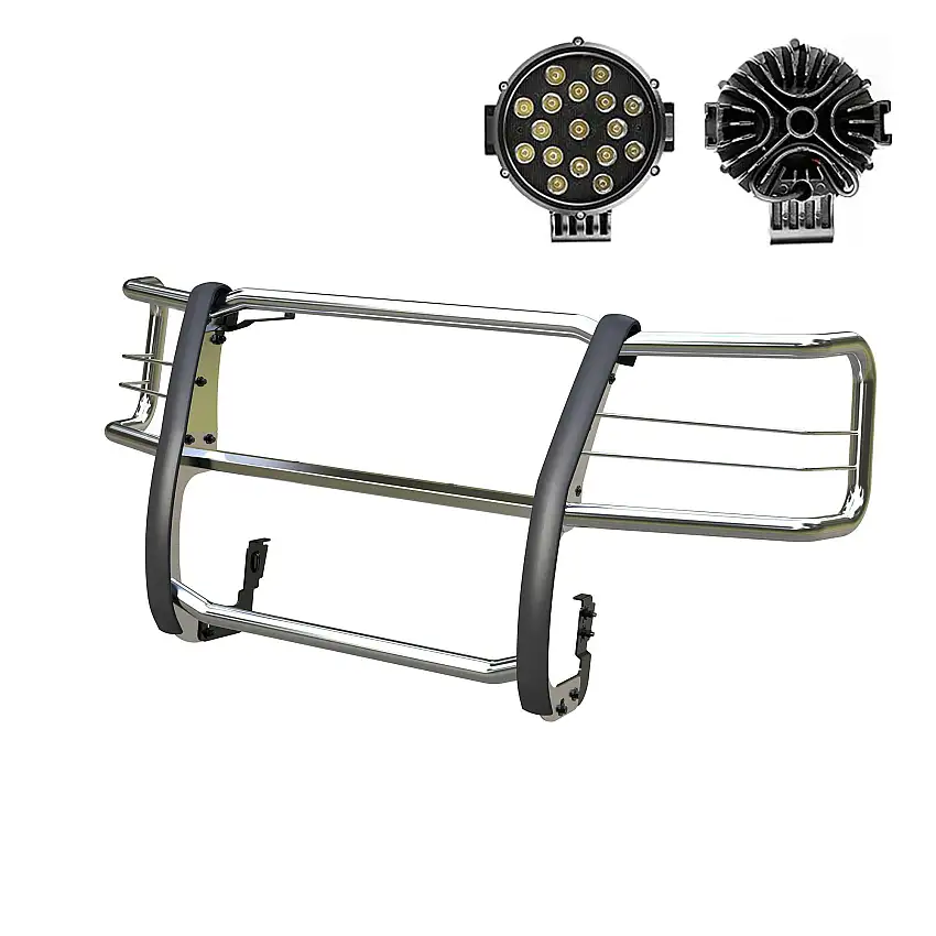 Black Horse Off Road 17GV02MSS-PLB Grille Guard Kit