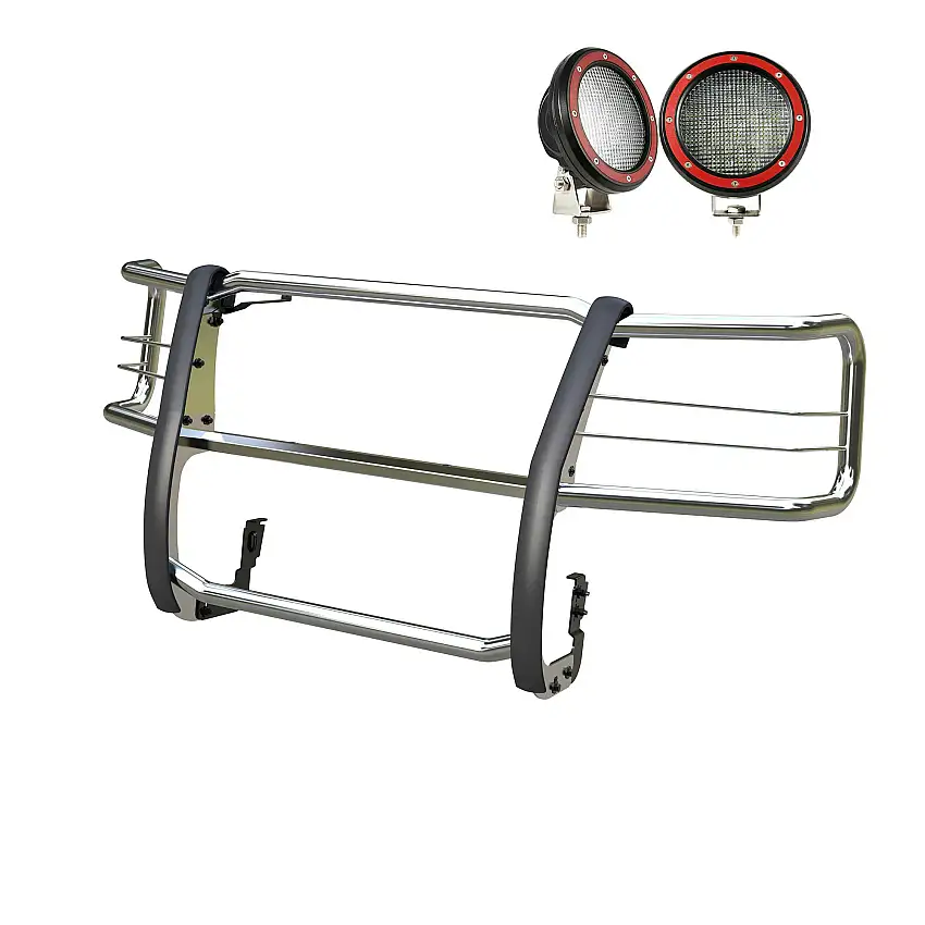 Black Horse Off Road 17GV02MSS-PLFR Grille Guard Kit