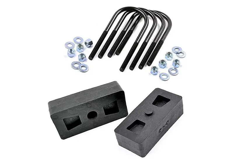 Rough Country 1 Inch Block & U-Bolt Kit For 1997-2003 Ford F-150 2WD/4WD 6581