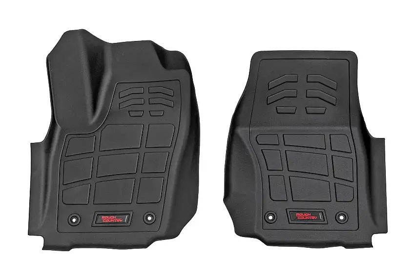 Rough Country Sure-Fit Floor Mats Front Double Cab For 2024 Toyota Tacoma TRD Pro SM71223_A