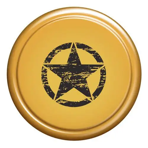 Boomerang Enterprises 32" Painted Distressed Star Rigid Tire Cover for 07-18 Jeep Wrangler JK, JKU RG-OM32-