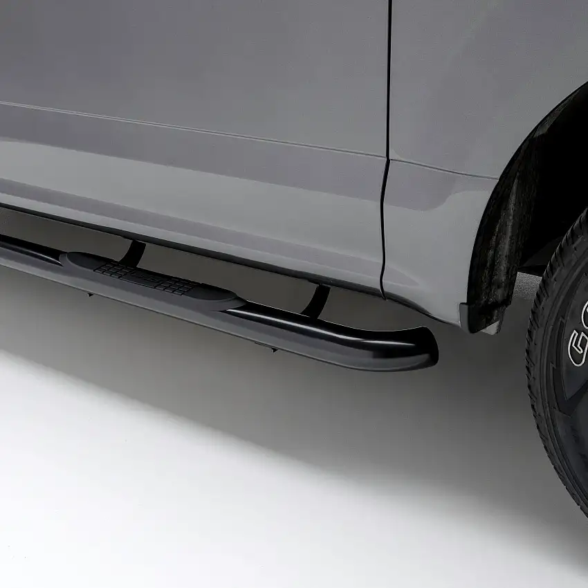 Aries Automotive 3" Round Black Steel Side Bars for Dodge Ram 1500, 2500, 3500 205013