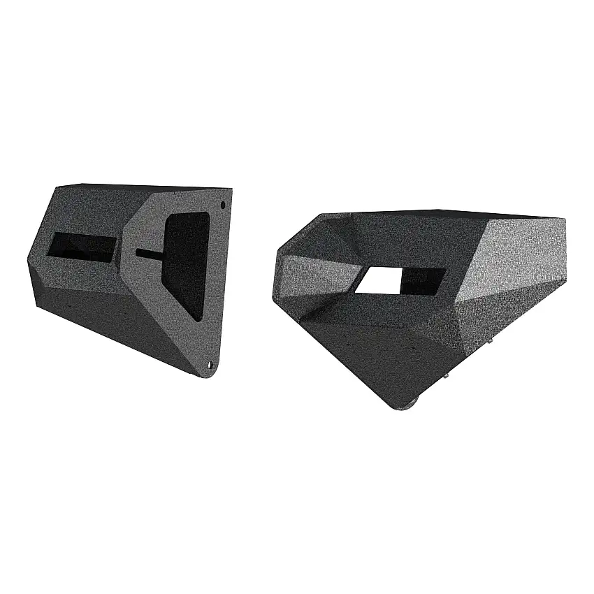 ARIES 2081208 TrailChaser Black Steel Front Bumper Corners Only, Select Jeep Wrangler JL, Gladiator