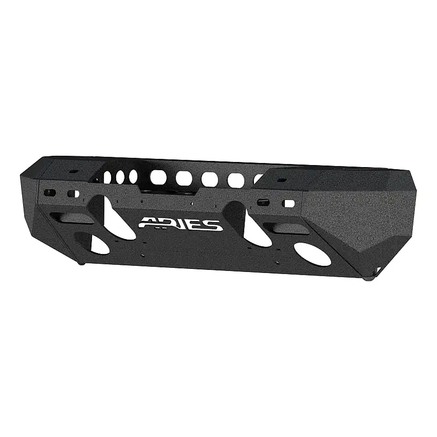 ARIES 2082048 TrailChaser Black Steel Front Bumper with Winch Mount, Select Jeep Wrangler JK