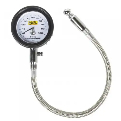 Auto Meter 2164 100 Psi Mechanical Tire Pressure Gauge 0-100 Psi