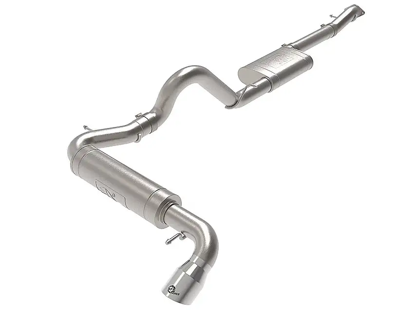 aFe Power Apollo GT Series 3in Stainless Steel Cat-Back Exhaust System w/ Polished Tip for 21-25 Ford Bronco with L4-2.3L (t) / V6-2.7L (tt) Engine 49-43136-P