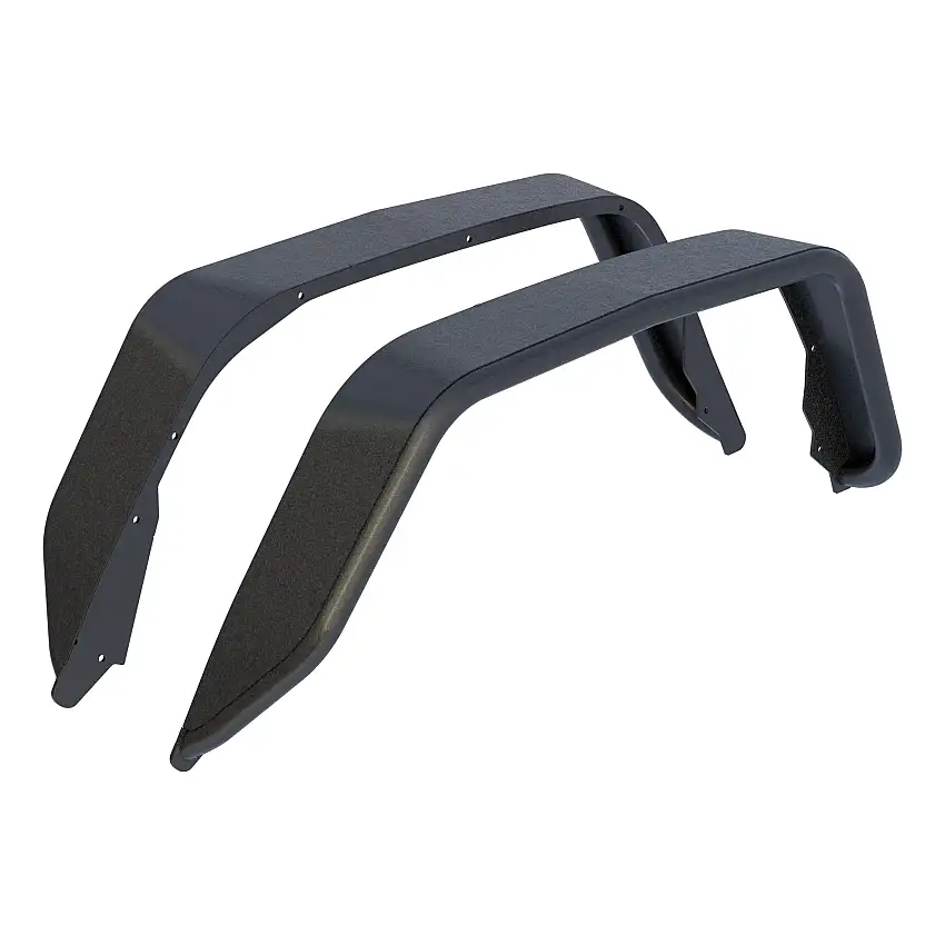 ARIES 2500207 Black Aluminum Rear Jeep Gladiator JT Fender Flares