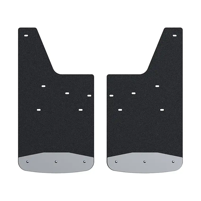 LUVERNE Rear 12" x 23" Rubber Mud Guards, Select Silverado, GMC Sierra HD (2 Flaps) 251451