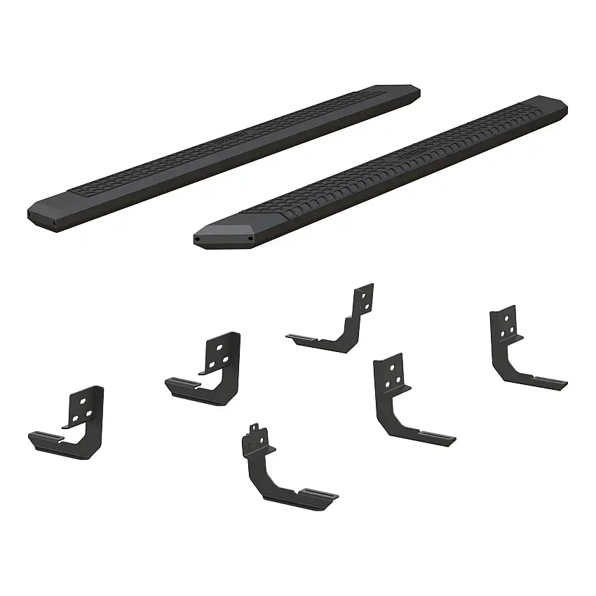 ARIES AdvantEDGE 5-1/2" x 91" Black Aluminum Side Bars, Select Ram 2500, 3500 Step Nerf Bar Kit