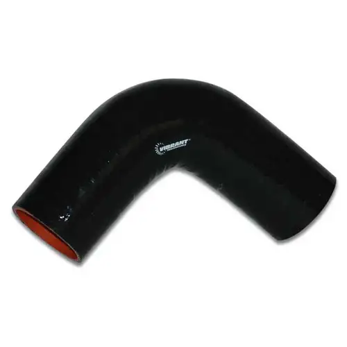 Vibrant 3" Silicone 90 Degree Elbow 3" ID X 4" Leg Length- Black 2744