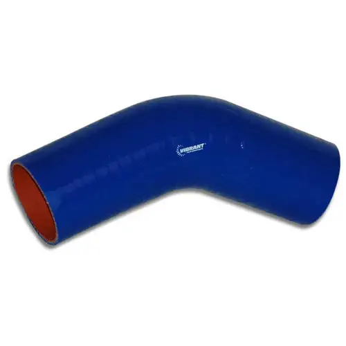 Vibrant 3" Silicone 45 Degree Elbow3" ID X 4.5" Leg Length- Blue 2754B