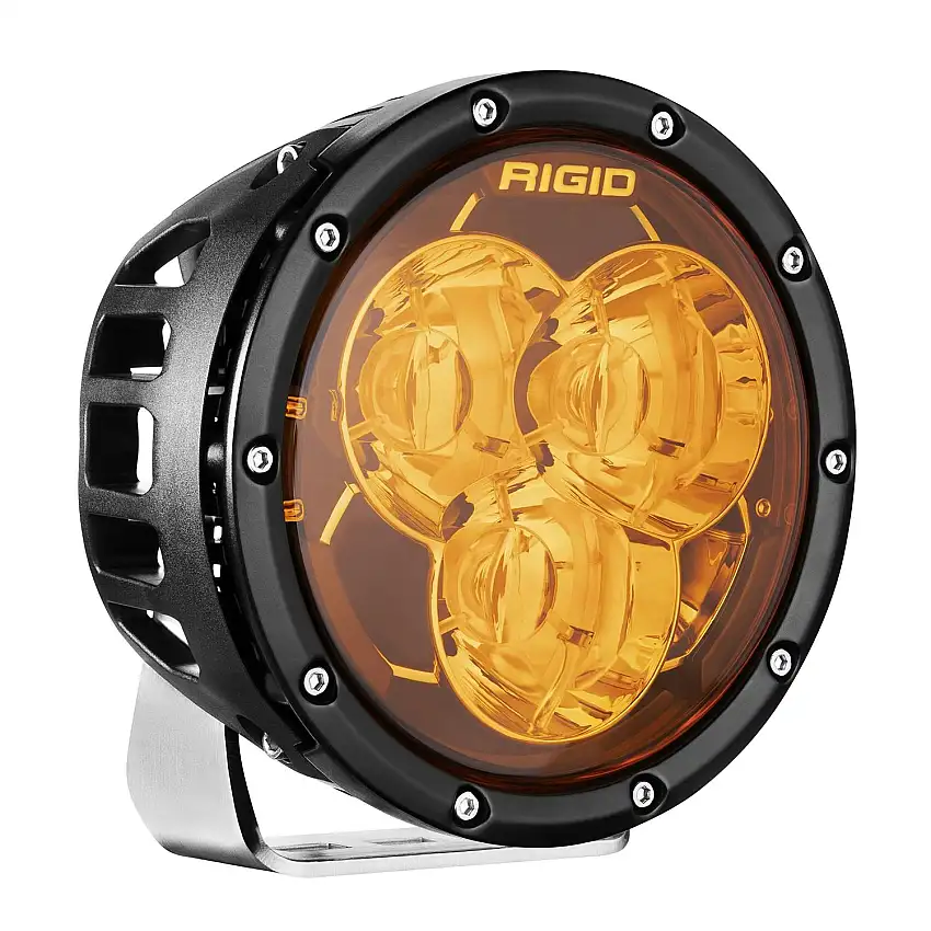 RIGID Industries 36212 6 Inch 360-Series Laser Amber PRO with Precision Spot Optics and Amber backlight