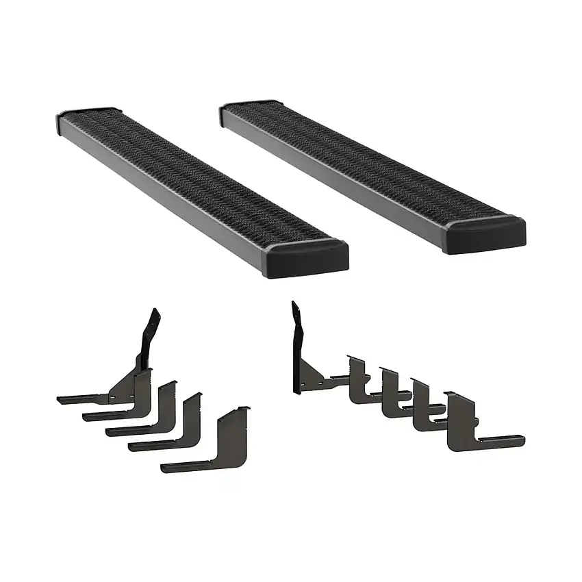 LUVERNE Grip Step 7" x 78" Aluminum Wheel-to-Wheel Running Boards, Select Toyota Tundra 415078-400757