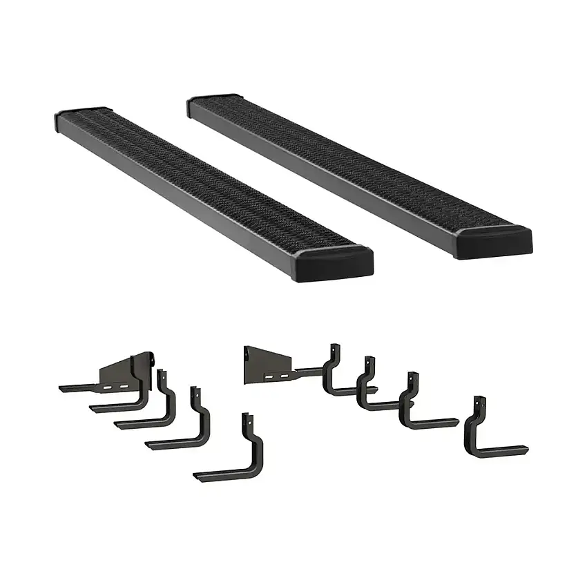 LUVERNE Grip Step 7" x 98" Aluminum Wheel-to-Wheel Running Boards, Select Ford F-150 415098-400929