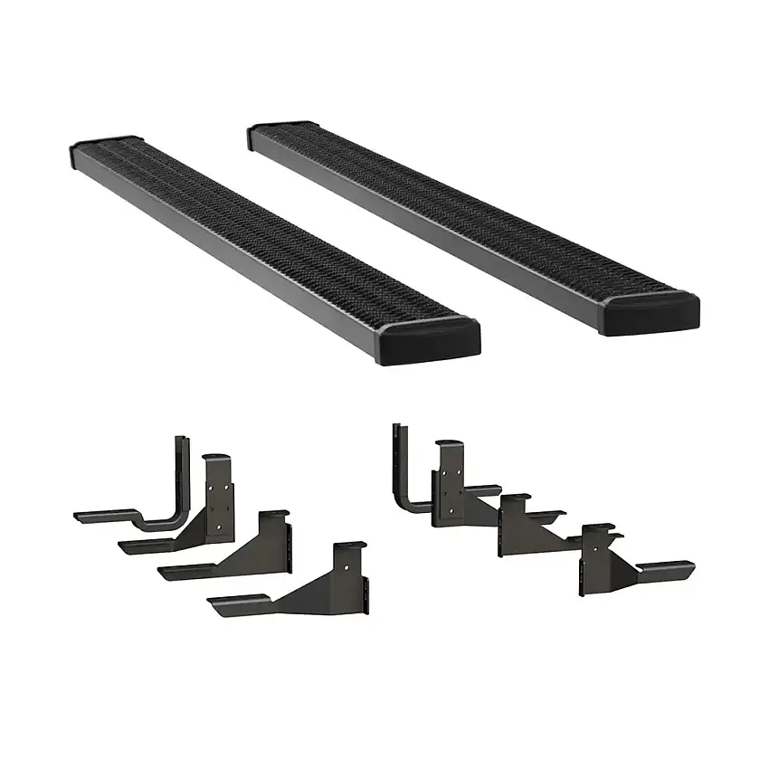 LUVERNE Grip Step 7" x 102" Aluminum W2W Running Boards, Select Silverado, Sierra 415102-401117