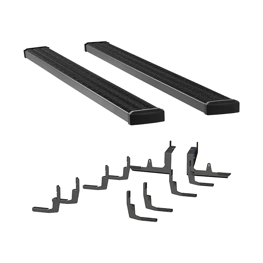 LUVERNE Grip Step 7" x 102" Aluminum W2W Running Boards, Select Silverado, Sierra 1500 415102-401448
