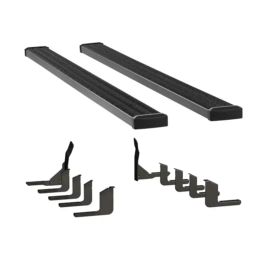 LUVERNE Grip Step 7" x 114" Aluminum Wheel-to-Wheel Running Boards, Select Toyota Tundra 415114-400757