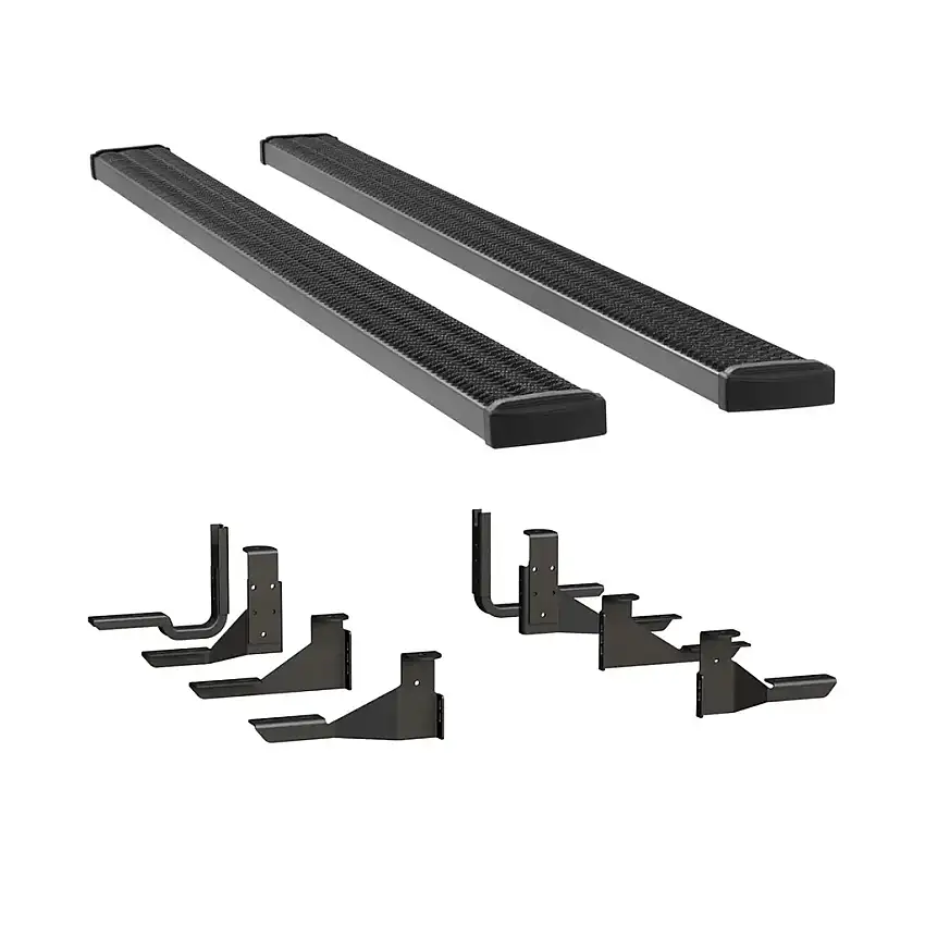 LUVERNE Grip Step 7" x 125" Aluminum W2W Running Boards, Select Silverado, Sierra HD 415125-401117