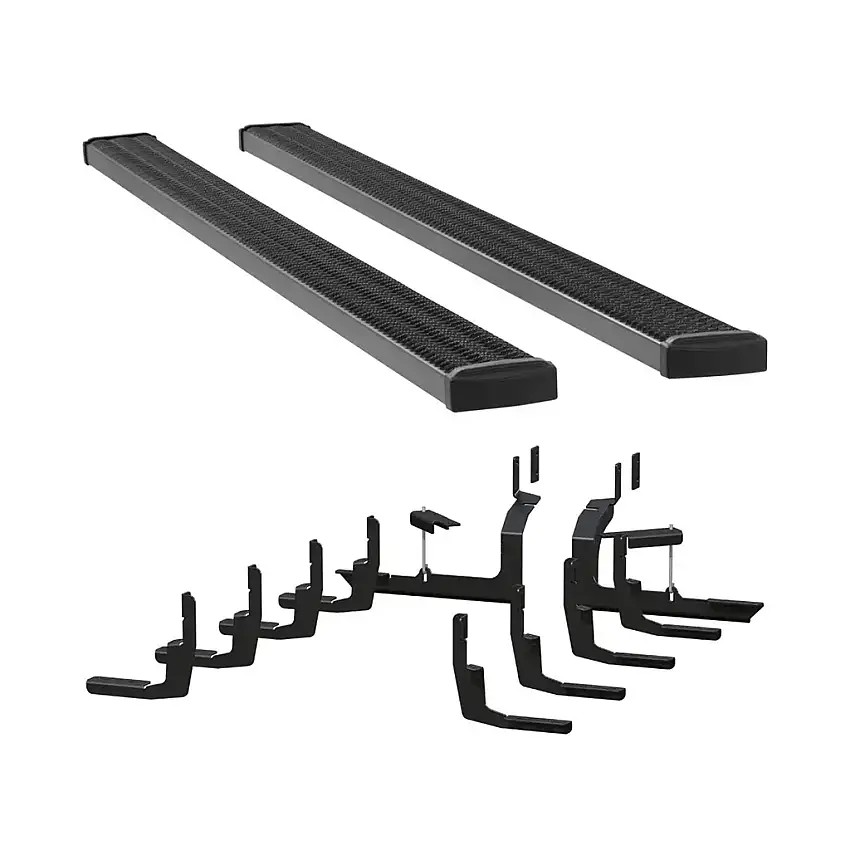 LUVERNE Grip Step 7" x 125" Aluminum W2W Running Boards, Select Silverado, Sierra HD 415125-401449