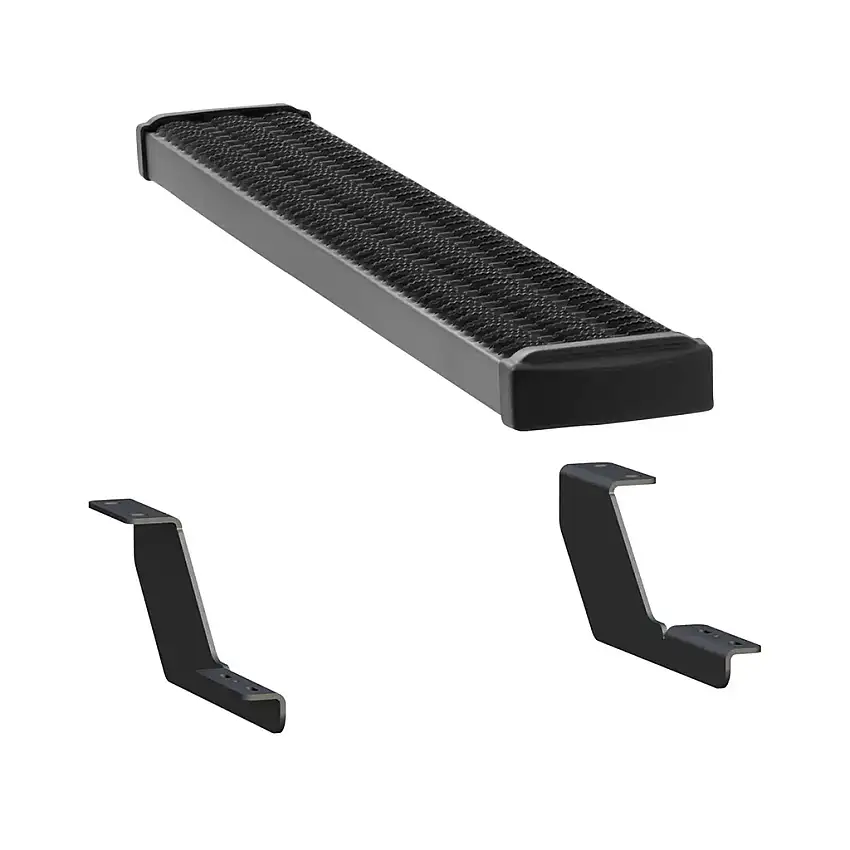 LUVERNE Grip Step 7" x 54" Black Aluminum Rear Step, Select Chevy Express, GMC Savana 415254-400345