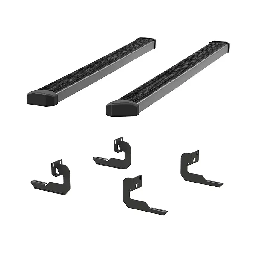 LUVERNE SlimGrip 5" x 78" Black Aluminum Running Boards, Select Ford F-150 416078-4055120