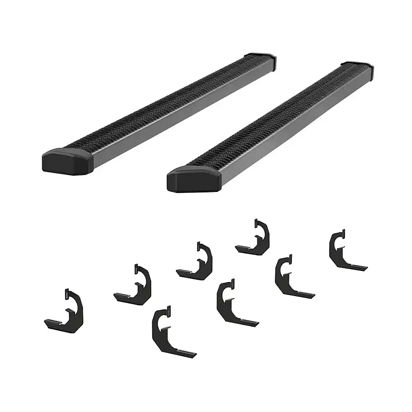 LUVERNE SlimGrip 5" x 88" Black Aluminum Running Boards, Select Chevrolet, GMC 416088-4055101