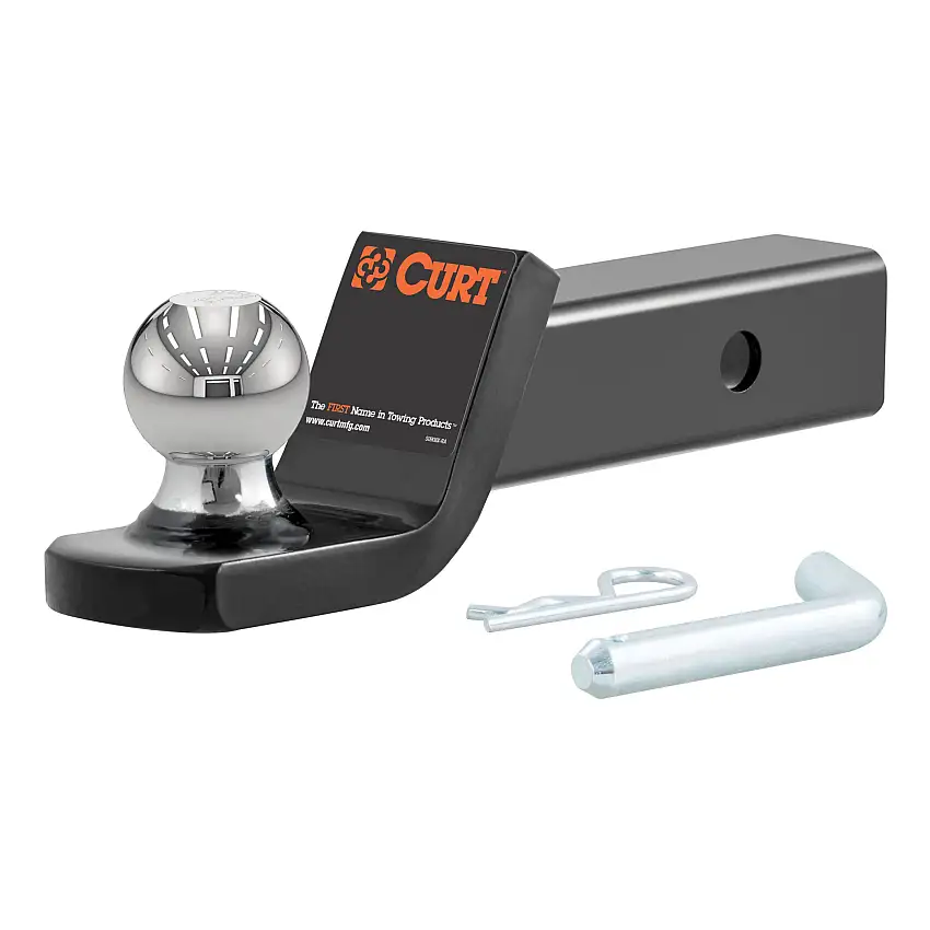 CURT Fusion Ball Mount with 2" Ball (2" Shank, 7,500 lbss., 2" Drop) Trailer Hitch Ball Mount