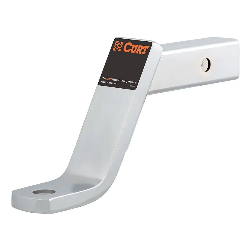CURT Class 3 Ball Mount (2" Shank, 7,500 lbss., 6" Drop, 9-1/4" Long, Chrome) Trailer Hitch Ball Mount